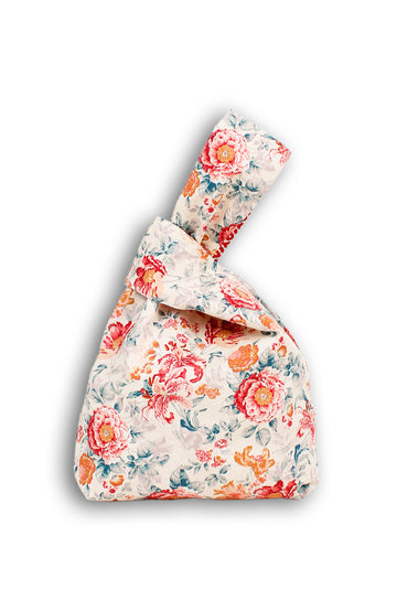 Heritage Peony Courtyard Japanese Prosperity Bag - Reversible